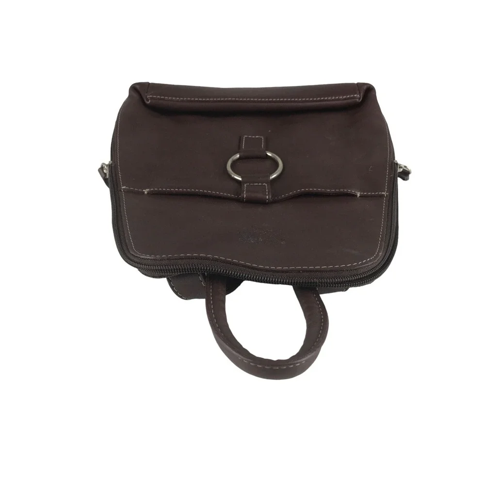 Wilsons Leather Pelle Studio Backpack Womens‎ Brown Inner Pocket Size Medium